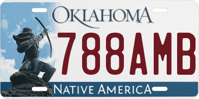 OK license plate 788AMB