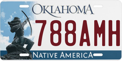 OK license plate 788AMH