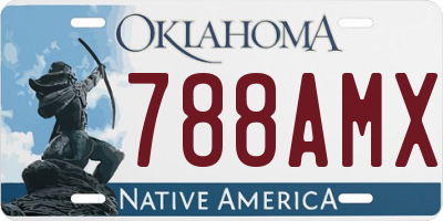 OK license plate 788AMX
