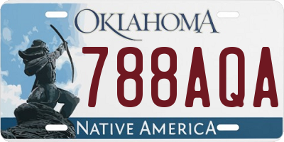 OK license plate 788AQA