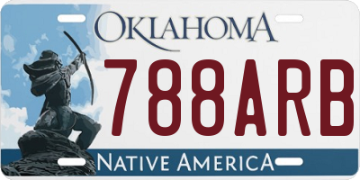 OK license plate 788ARB