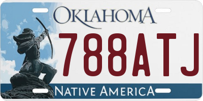 OK license plate 788ATJ