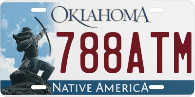 OK license plate 788ATM