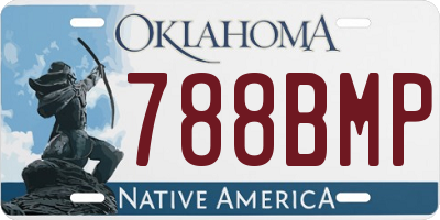 OK license plate 788BMP