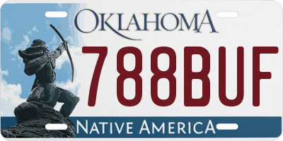OK license plate 788BUF