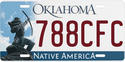 OK license plate 788CFC