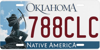 OK license plate 788CLC