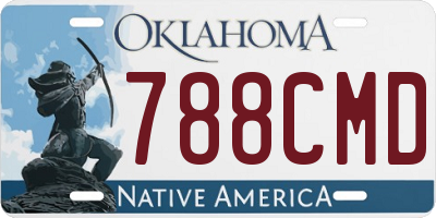 OK license plate 788CMD