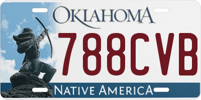 OK license plate 788CVB