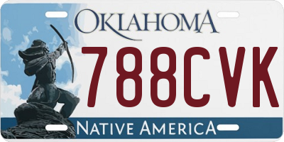 OK license plate 788CVK