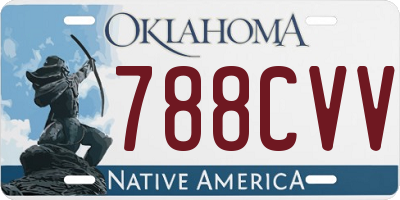 OK license plate 788CVV
