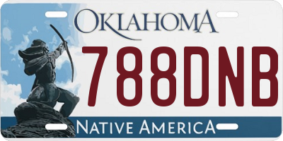 OK license plate 788DNB