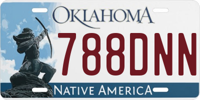 OK license plate 788DNN