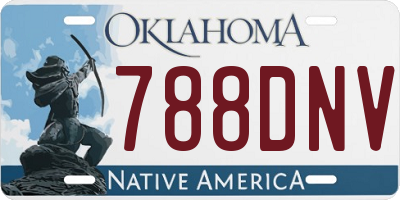 OK license plate 788DNV