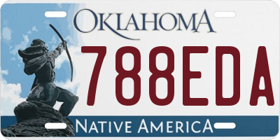 OK license plate 788EDA