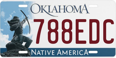 OK license plate 788EDC