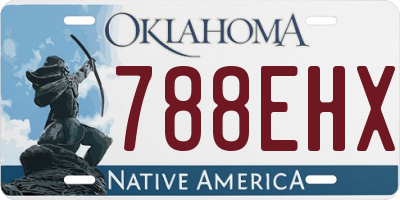 OK license plate 788EHX