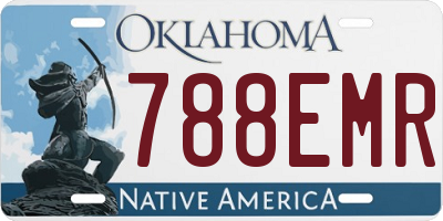 OK license plate 788EMR