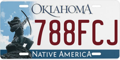 OK license plate 788FCJ