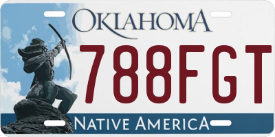 OK license plate 788FGT