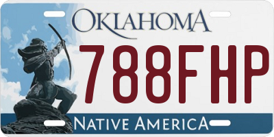 OK license plate 788FHP