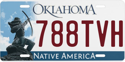 OK license plate 788TVH