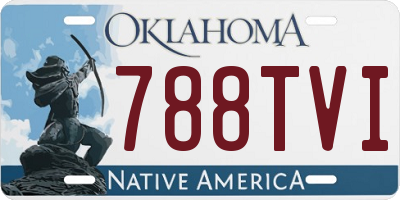 OK license plate 788TVI