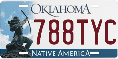 OK license plate 788TYC