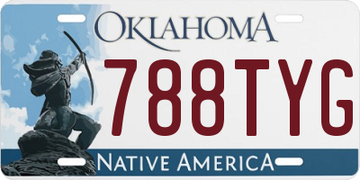 OK license plate 788TYG