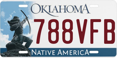 OK license plate 788VFB
