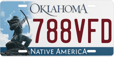 OK license plate 788VFD
