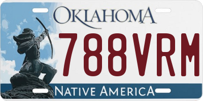 OK license plate 788VRM