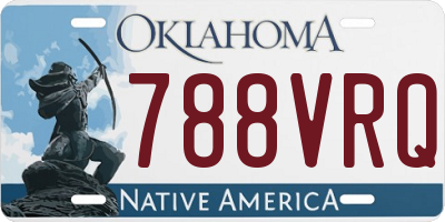 OK license plate 788VRQ