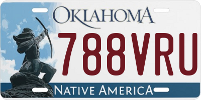 OK license plate 788VRU