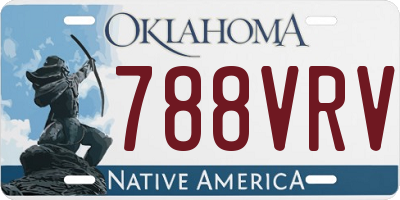 OK license plate 788VRV