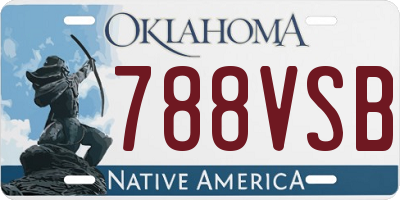 OK license plate 788VSB