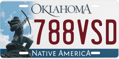 OK license plate 788VSD
