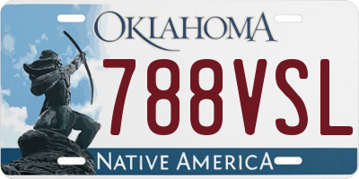 OK license plate 788VSL