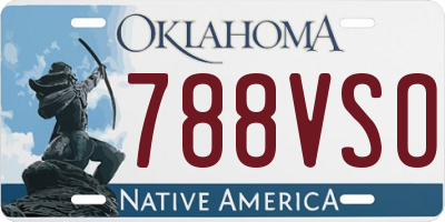OK license plate 788VSO