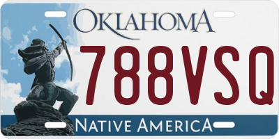 OK license plate 788VSQ