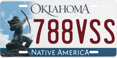 OK license plate 788VSS