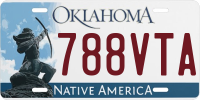 OK license plate 788VTA