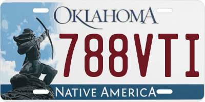 OK license plate 788VTI