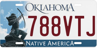 OK license plate 788VTJ