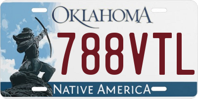 OK license plate 788VTL