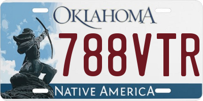 OK license plate 788VTR