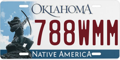 OK license plate 788WMM