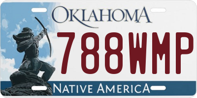 OK license plate 788WMP