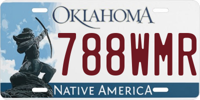 OK license plate 788WMR