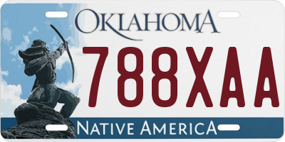 OK license plate 788XAA
